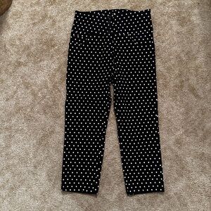 Pony Tail Black and White Polka Dot Capris Sz Med-Large
